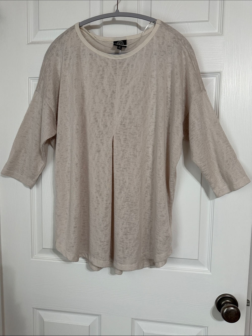 Bobeau Cream Top - Size 1X
